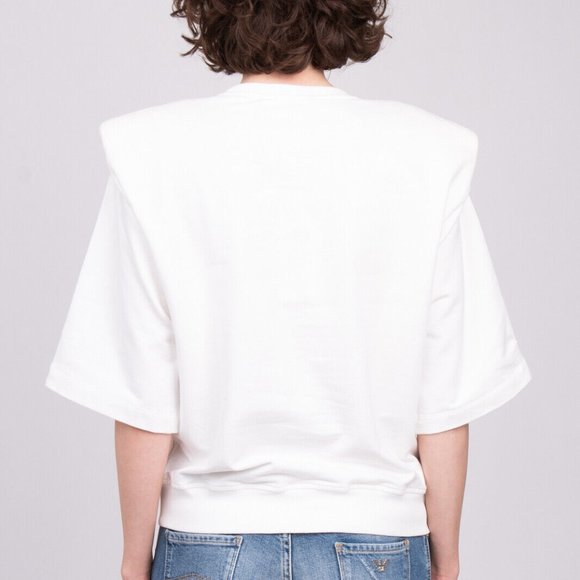 Jijil padded shoulders sweatshirt (sz S, new with tags) - Picture 2 of 2